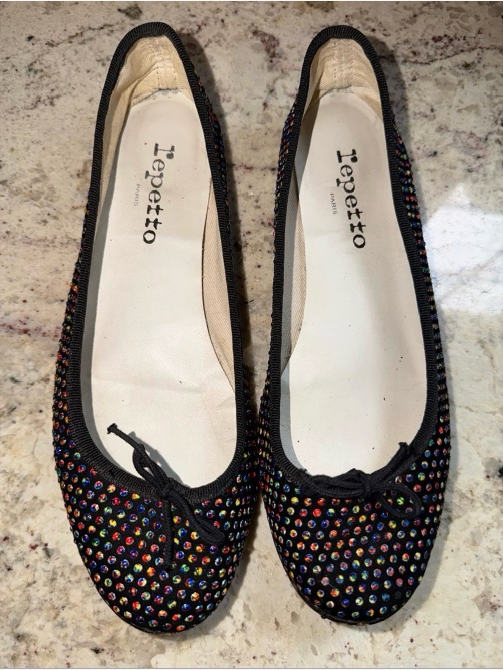 Repetto Ballet Flats Multicolored Dots 40